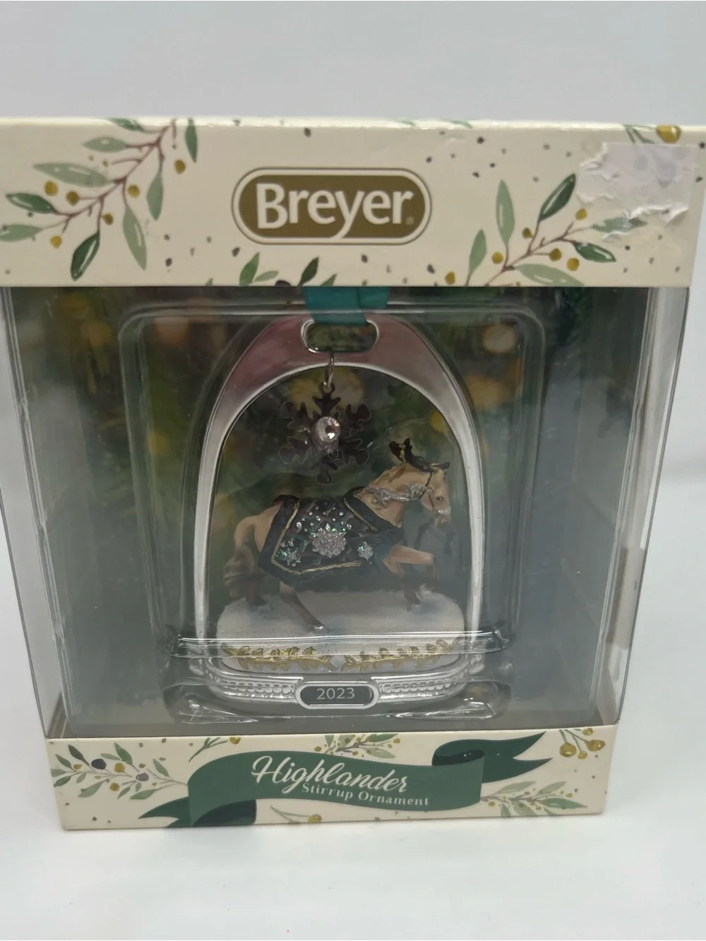 Breyer 2023 Highlander Stirrup Ornament Horse Christmas Holiday Line 24th
